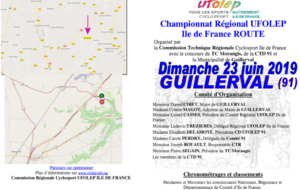 Championnat Régional UFOLEP sur route à Guillerval (91)
